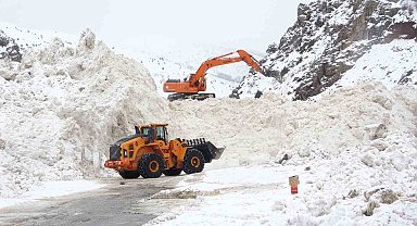 10 ayrı bölgeye çığ düştü: Ekipler yol açma çalışmalarını sürdürüyor