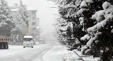 Ahlat'ta mart karı etkili oluyor