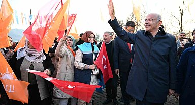 AK Parti Malatya Büyükşehir Adayı Sami Er'e Sürgü'de coşkulu karşılama