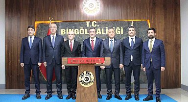 Cumhurbaşkanı Yardımcısı Yılmaz ile Hazine ve Maliye Bakanı Şimşek Bingöl'de