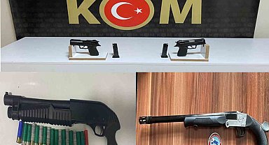 Elazığ'da asayiş uygulamaları: 8 ruhsatsız tabanca ele geçirildi
