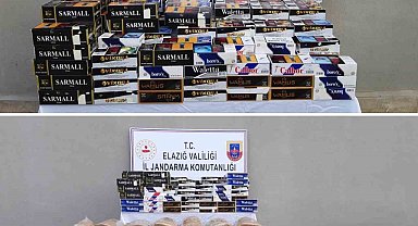 Elazığ'da kaçak 130 bin makaron ve 280 kilo tütün ele geçirildi