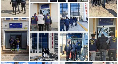 Elazığ'da kesinleşmiş hapis cezası bulunan 34 zanlı yakalandı