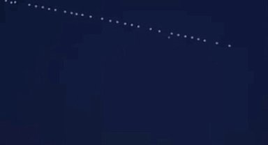 Elon Musk'ın Starlink uyduları Erciş semalarında görüldü