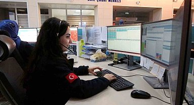 Erzincan 112 Acil Çağrı Merkezi 2023 yılında 274 bin 873 çağrı aldı