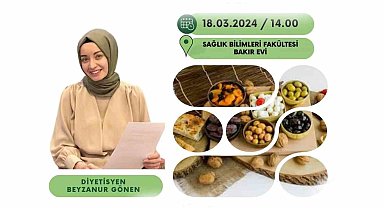 Erzincan'da uzmanından Ramazan'da beslenme tavsiyeleri verilecek