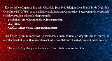 Erzurum'da FETÖPDY operasyonu