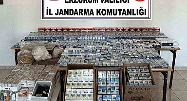 Jandarmadan kaçak sigara operasyonu