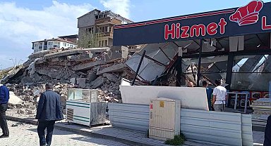 Kontrollü yıkımda sağlam işyeri zarar gördü