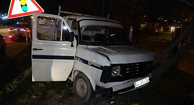 Malatya'da "dur" ihtarına uymayan araç kaza yaptı