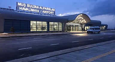 Muş Sultan Alparslan Havalimanını şubat ayında 38 bin 187 yolcu kullandı