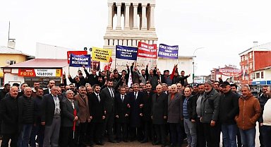 Narman'da Başkan adayı Temel Daş'a yoğun ilgi