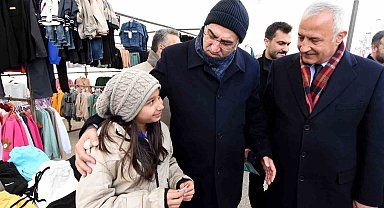 Öz ve Tavlaş'tan esnafa ziyaret