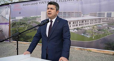 Sağlık Bakan Yardımcısı Kırbıyık, Iğdır Şehir Hastanesi inşaat alanında incelemede bulundu
