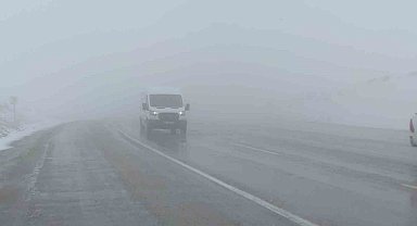 Van'da Kurubaş ve Güzeldere Geçidi'nde sis etkili oldu