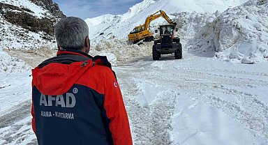 Van'da yetkililer çığ bölgesinde inceleme yaptı