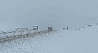 Van'ın yüksek kesimlerde kar yağışı ve sis etkili oluyor