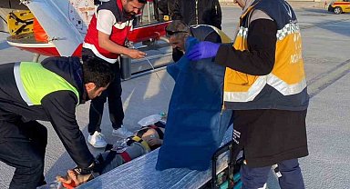 7 yaşındaki çocuk için helikopter havalandı