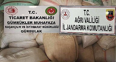 Ağrı'da 7 ton 700 kilo kak tütün ele geçirildi
