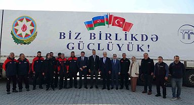 Azerbaycan'dan deprem bölgesine yardım
