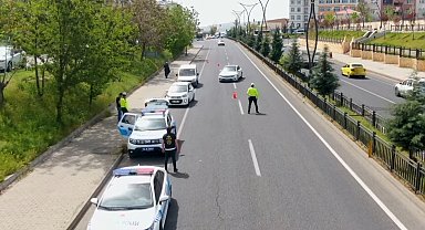 Bingöl'de dron destekli trafik denetimleri sürüyor