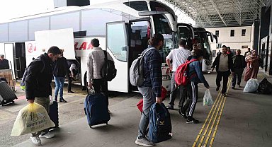 Elazığ otogarında bayram yoğunluğu