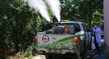 Elazığ'da havaların ısınmasıyla ilaçlama çalışmalarına hız verildi
