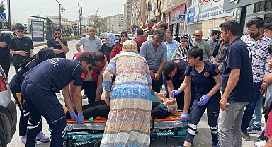 Elazığ'da motosikletin çarptığı kadın yaralandı