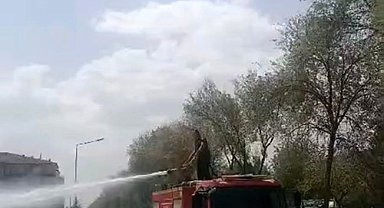 Elazığ'da otluk alanda yangın