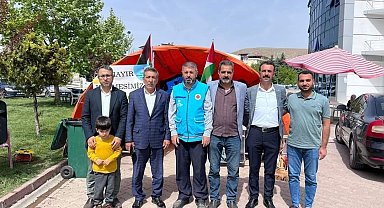Elazığ'daki kampanyada elde edilen 263 bin lira Filistin'e gönderildi