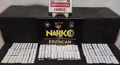 Erzincan'da 750 adet uyuşturucu hap ele geçirildi