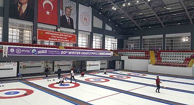 Erzurum'da curling heyecanı