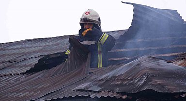 Erzurum'da korkutan yangın