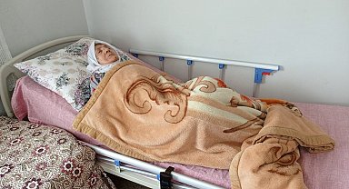 Felçli kadın hasta yatağına kavuştu