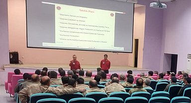 Güvenlik korucularına yönelik afet farkındalık eğitimleri devam ediyor