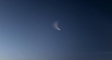 Iğdır'da gökyüzünde beliren gizemli ışık korkuttu