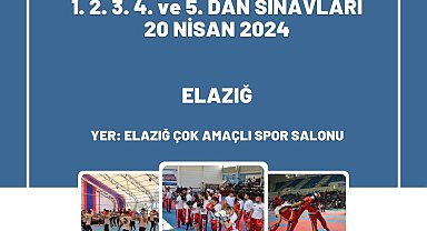 Kick boks dan kuşak sınavı Elazığ'da yapılacak