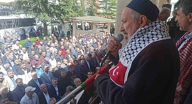 Malatya'da, Filistin'de hayatını kaybedenler için gıyabi cenaze namazı kılındı