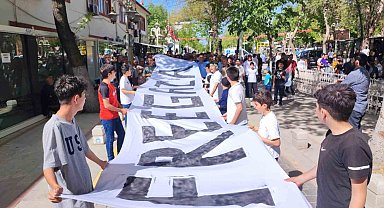 Malatya'da Gazze için yürüyüş düzenlendi