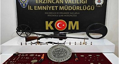 Otlukbeli'de define avcısı yakalandı