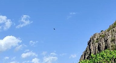 Sınırda helikopter hareketliliği