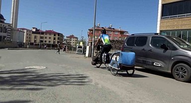 Tayvanlı bisikletçi Jacky Chen, İsrail-İran gerilimine rağmen dünya turundan vazgeçmedi