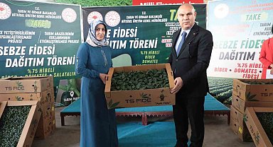 Ağrı'da 500 işletmeye 250 sebze fidesi dağıtıldı