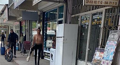 Ağrı'da çıplak gezen kadın herkesi şoke etti