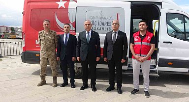 Ağrı'da "Mobil Göç Noktası" aracı hizmete başladı