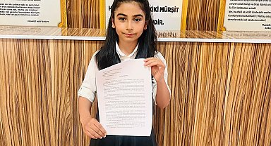 Ağrılı öğrenci "Özel Çocuklara Özel Mektuplar Seçkisi" yarışmasında birinci oldu