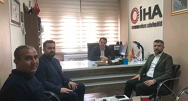 AK Parti İl Başkanı Küçükoğlu, İHA Erzurum Bölge Müdürlüğü'nü ziyaret etti