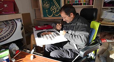 Azmiyle herkese örnek oluyor!