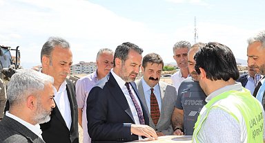 Başkan Şerifoğulları, sahada incelemelerde bulundu