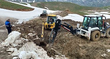 Berçelan'daki su çalışması 3. gününde